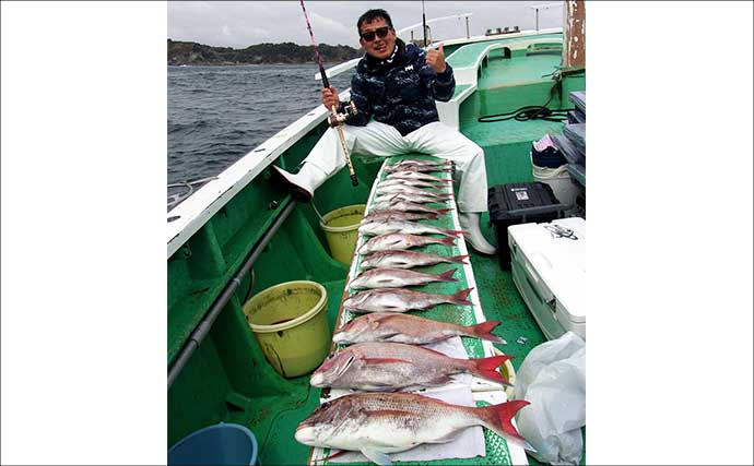 久里浜沖コマセマダイ釣りでトップ16尾と大爆釣！【神奈川】