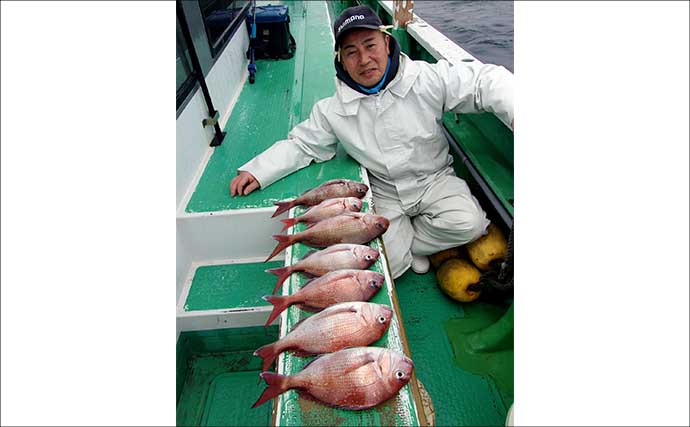 久里浜沖コマセマダイ釣りでトップ16尾と大爆釣！【神奈川】