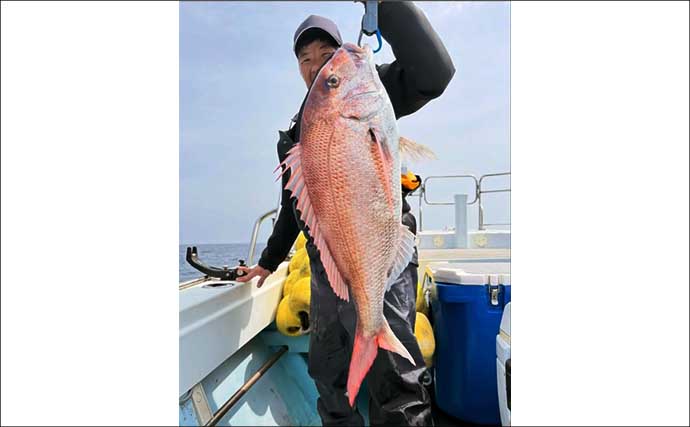 玄界灘で良型マダイが続々ヒット中！【タイラバ釣果速報6選・福岡】