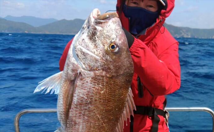 「乗っ込みの大型マダイ浮上！」タイラバで数型ともに狙い目【沖のルアー釣果速報12選・三重】