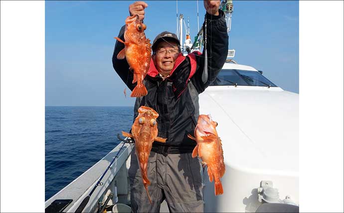 沖五目釣りでタカバ（マハタ）に沖アラカブを好捕【第二大福丸・福岡】