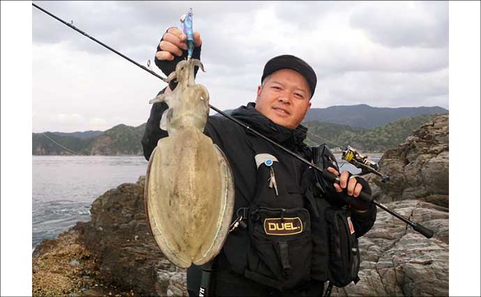 沖磯で春の大型アオリイカを狙い撃つ！【宮崎】良型アオリにコウイカ連打の秘訣は最新エギとランガンにあり