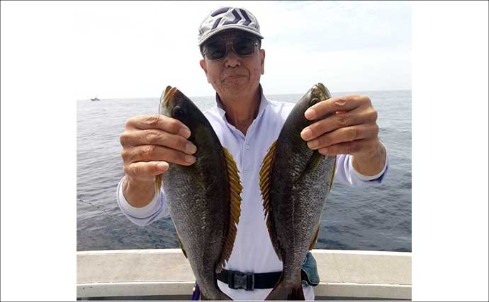 42cm頭に良型イサキ釣る人32匹！大山沖イサキ釣り加速中【船釣り最新情報10選・愛知】