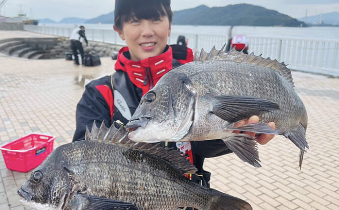 磯チヌ釣り大会でマダイ2連発！【山口】本命チヌは規定数5匹キャッチに成功