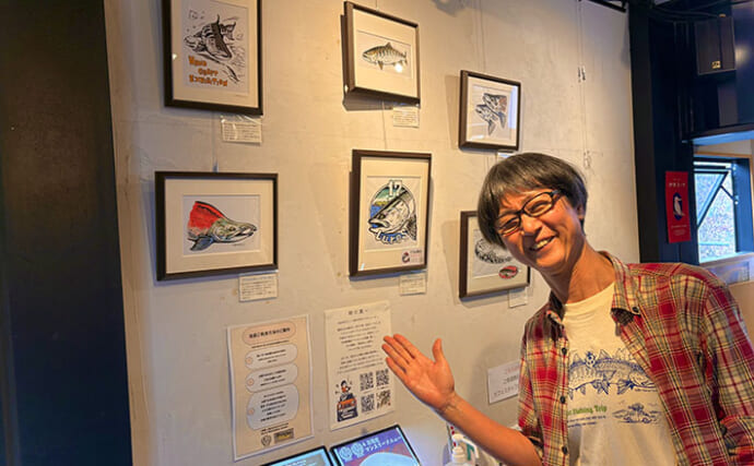 釣り界隈で話題のイラストレーター「トキシン」こと時川真一さんの個展に行ってみた