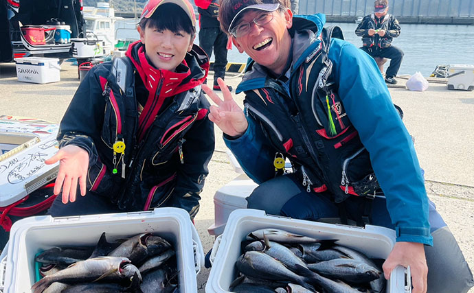 磯フカセ釣りで40cm超えグレ続々！【的山大島・長崎】好ゲストにイサキも登場