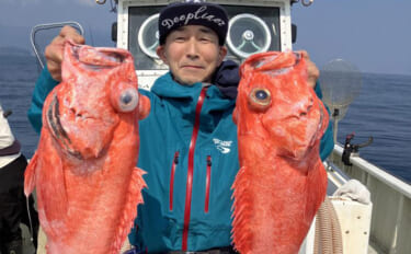 「水深1000m超え！」超深海ジギングで高級魚『ベニアコウ』2匹をキャ…