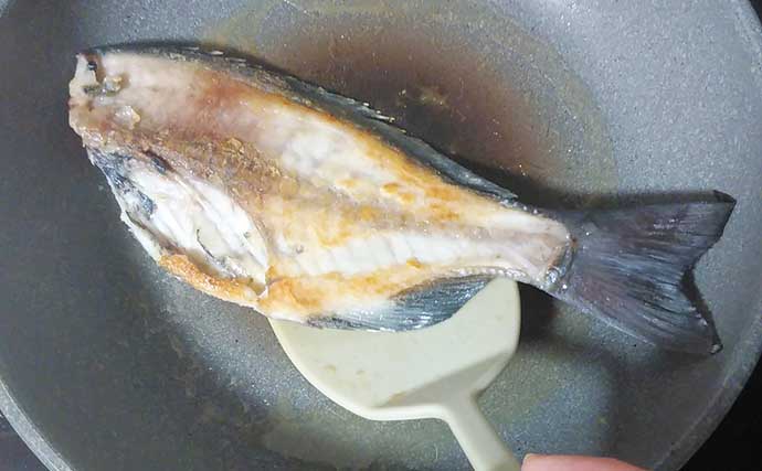 釣魚で作る「本格フレンチ風」レシピ：オナガのムニエル　マヨネーズがポイント