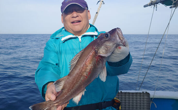 中深海釣り釣果速報：1kg超え「アラ」に「ウッカリカサゴ」を好捕【わし丸・静岡】