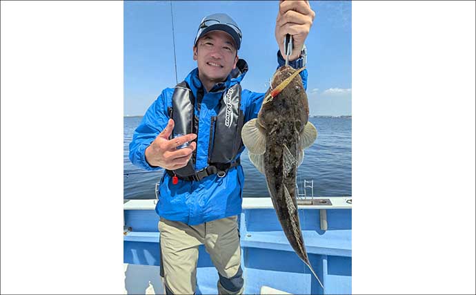 伊勢湾奥ルアーマゴチ釣りで60cm超え「マーゴン」参上！【玉や丸・愛知】