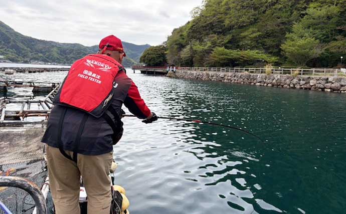 イケスでのフカセ釣りで50cm級頭にマダイ連打に成功！【沼津・静岡】