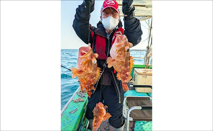 沖五目釣りでアマダイにアオナにチカメキントキと多彩魚が好反応【船のエサ釣り最新情報8選・福岡】
