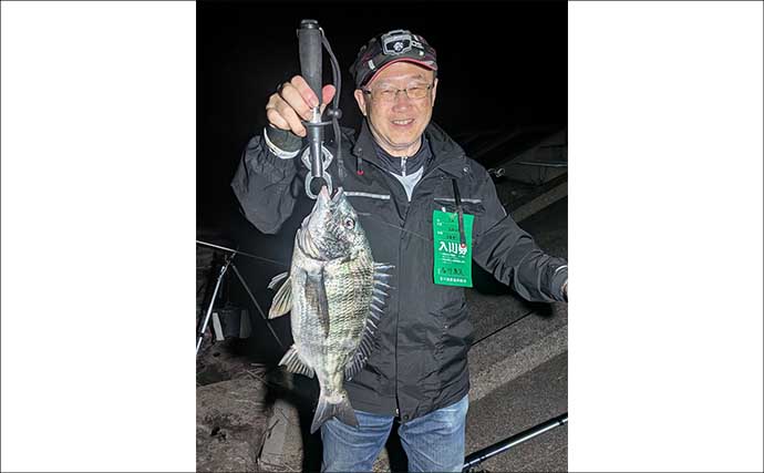ぶっ込みウナギ釣りで本命不発も45cm良型クロダイ手中【宮川・三重】