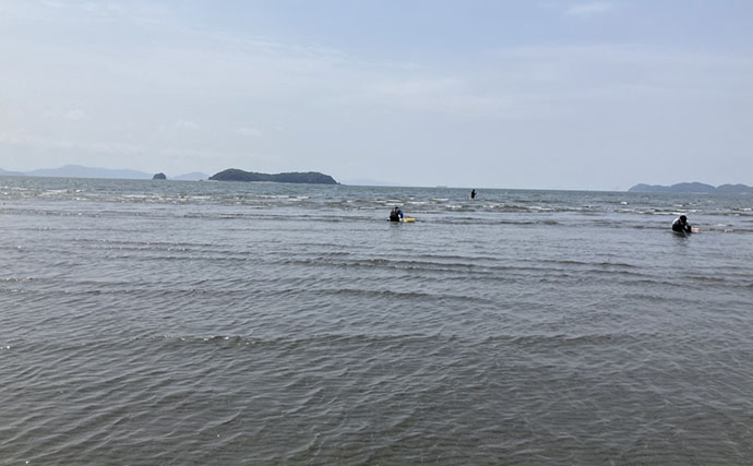 「12cm特大ハマグリを発見！」水神海岸での潮干狩りで一発大物狙い【愛知】