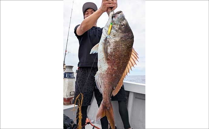 ウルトラ級の特大マダイ91cmが浮上！ジグにヒット【沖釣り釣果速報11選・北陸】