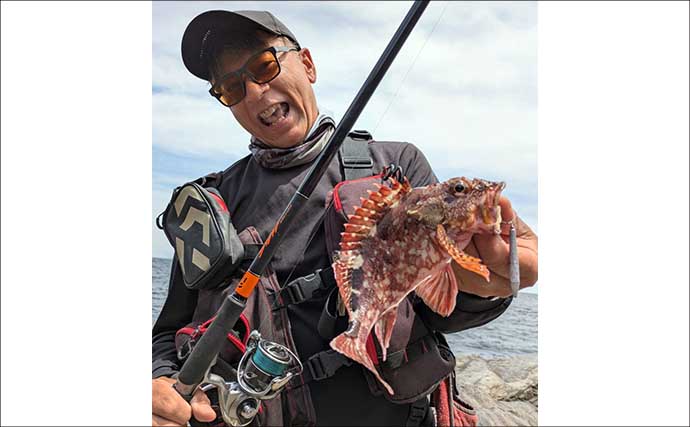 沖磯ロックフィッシュ釣果レポート：今季初釣行で40cm級アカハタ手中【北浦の磯・宮崎】
