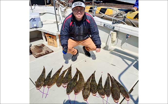 船マゴチ釣りで60cm筆頭に本命乱舞！エサよりルアーに好反応【第八新西丸・山口】
