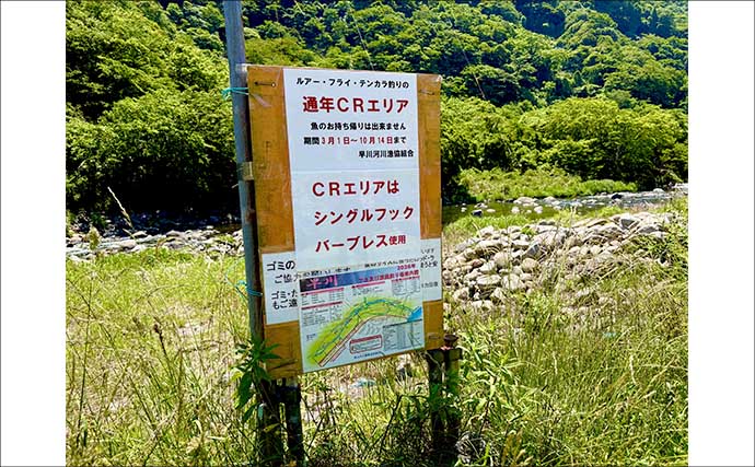 箱根早川は渓流釣り初心者のステップアップに最適　50cm級トラウトとの駆け引きも満喫