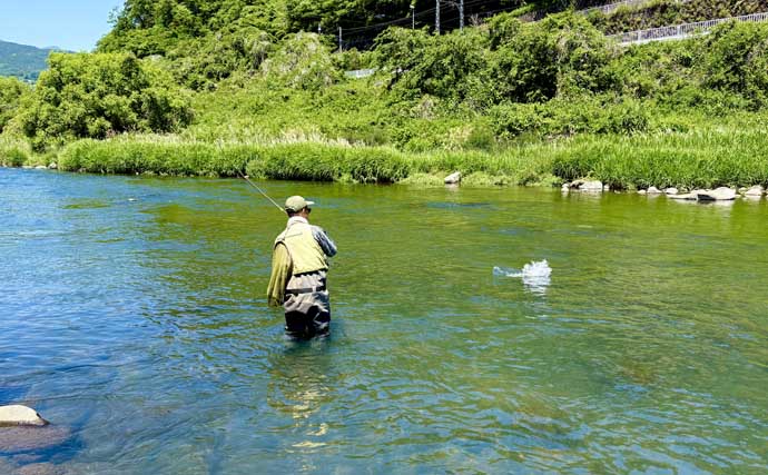 箱根早川は渓流釣り初心者のステップアップに最適　50cm級トラウトとの駆け引きも満喫