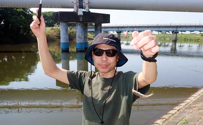 全国屈指のヘラ場『びん沼川』で五目釣り　ヘラブナ狙いに43cmブラックバス乱入