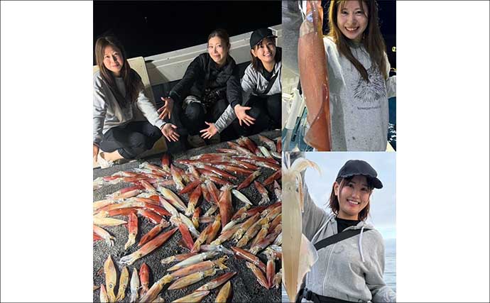 胴突きでもイカメタルでも100尾前後と絶好調！【夜焚きイカ釣果速報17選・福岡】