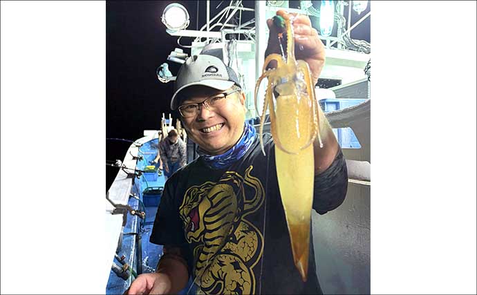 夜イカ釣りで釣ったイカを泳がせて74cmマダイをキャッチ！【福井】