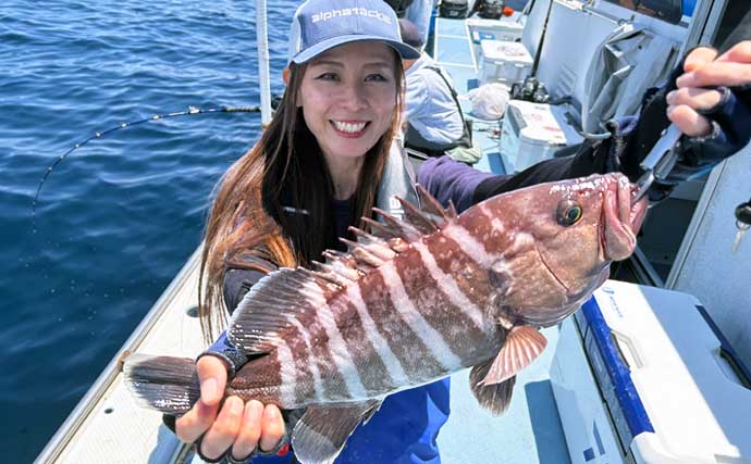 洲崎沖で高級魚「マハタ」を狙う根魚五目釣り　本命＆多彩なゲストと対面成功！【萬栄丸・千葉】