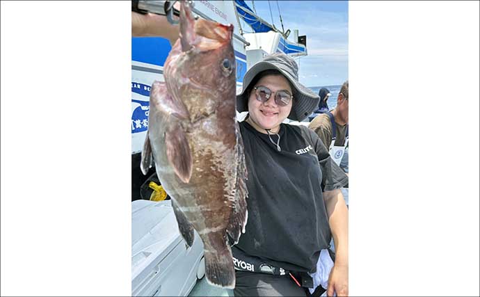 洲崎沖で高級魚「マハタ」を狙う根魚五目釣り　本命＆多彩なゲストと対面成功！【萬栄丸・千葉】