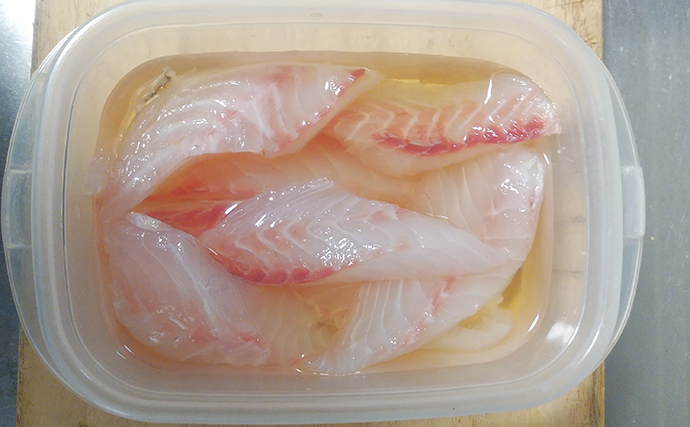 「淡白な魚にオススメ」レシピ：ヨコスジフエダイの若狭焼き　薄味がポイント