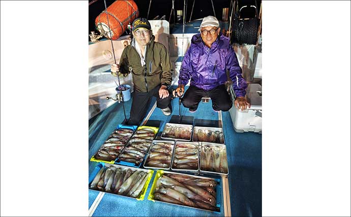 イカメタルでも複数人100尾超え！数釣り加速中【夜焚きイカ釣果速報18選・福岡】