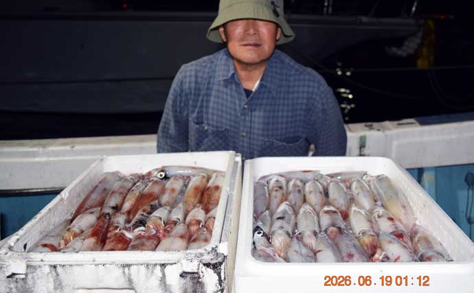 イカメタルでも複数人100尾超え！数釣り加速中【夜焚きイカ釣果速報18選・福岡】