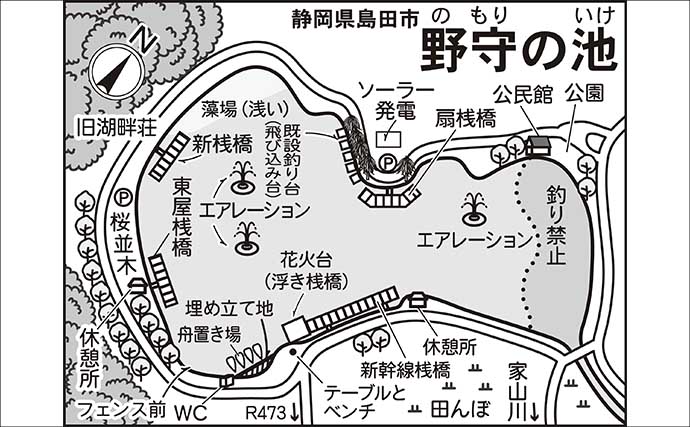 今週のヘラブナ「ピックアップ」釣り場2026【静岡県・野守の池】