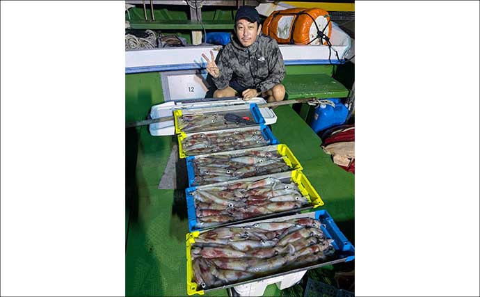連日イカ100尾前後と釣果安定！入門にも絶好のタイミングか【夜焚きイカ釣果速報20選・福岡】