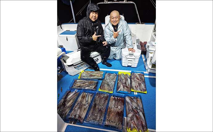 連日イカ100尾前後と釣果安定！入門にも絶好のタイミングか【夜焚きイカ釣果速報20選・福岡】