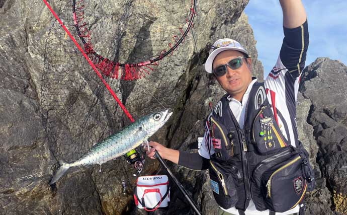 磯釣りでアカハタ・イサキ・クロ・ハマチと多彩な釣果に大満足！【深島の磯・大分】