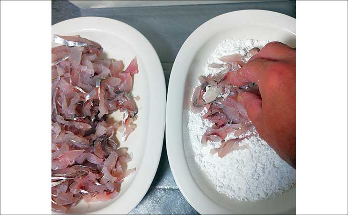 釣った魚で作る「スナック」レシピ：ヒラのチップス　米粉で揚げればサクサク感が持続