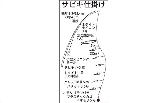 白子漁港のサビキ釣りでサッパ26匹【三重】投げサビキでブロック周りを狙い撃ち！