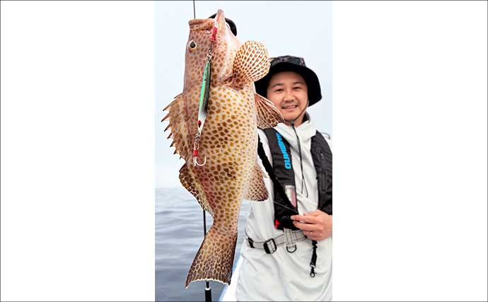 金洲のスルメイカ泳がせ釣りで8kg大型マハタ堂々浮上！【船釣り最新情報10選・東海】