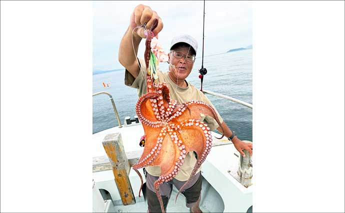島原沖でマダコ釣りが順調！5kg交え70尾以上の日も【船釣り最新情報5選・大分／熊本】