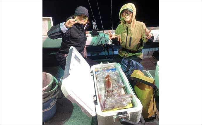 イカメタルで100尾超え！夜焚きイカ好調キープ中【響灘エリアの沖釣り釣果速報7選・福岡】
