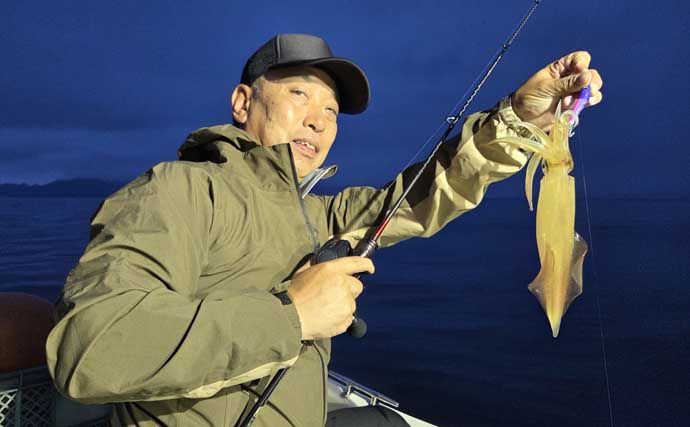 山陰イカメタル釣行で胴長20cmサイズを中心に118匹と数釣り堪能【島根】