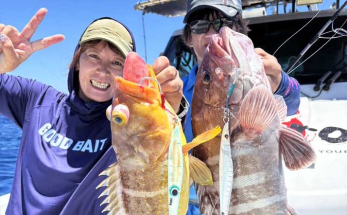 平戸沖ジギングで高級根魚ハタ類が好反応！【船釣り最新情報6選・長崎／佐賀】
