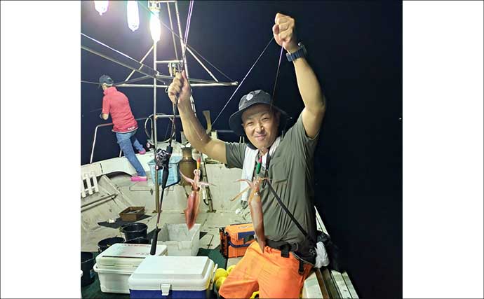 イカメタルでも良型ヤリイカ130杯！夜焚きイカ好調キープ【船釣り釣果最新情報13選・玄界灘】