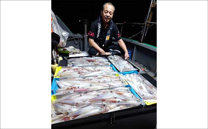 イカメタルでも良型ヤリイカ130杯！夜焚きイカ好調キープ【船釣り釣果最新情報13選・玄界灘】