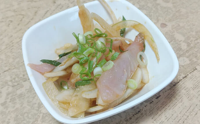 「夏のあっさり」レシピ：セイゴの香味野菜和え　シャキシャキ野菜がアクセント
