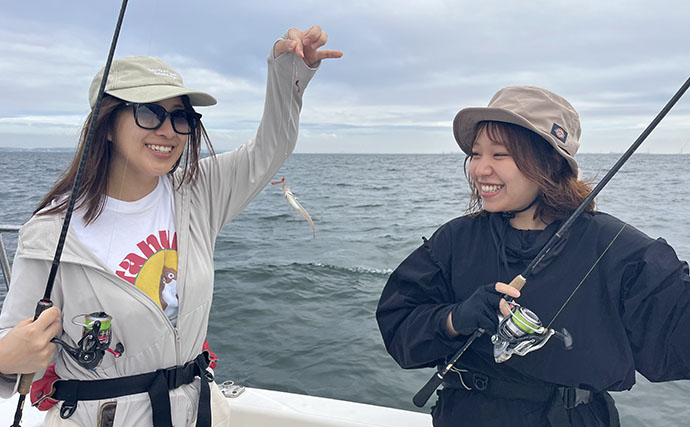 初夏の伊勢湾でリレー釣り満喫　キス60匹・マダイ6枚・ブリ7本の好釣果