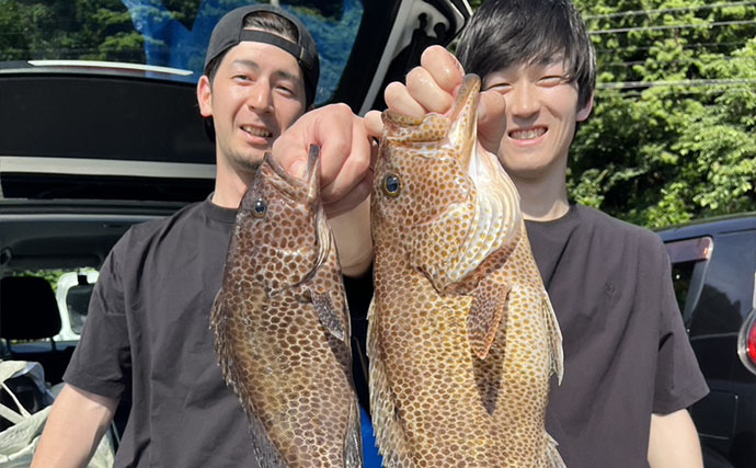 磯フカセ釣りで良型クロの入れ食いを堪能！ 特級磯では49cmも登場【大分県・鶴見の磯】