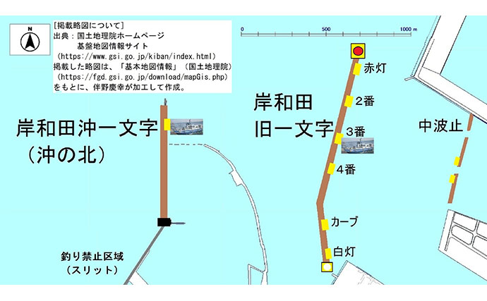 岸和田沖一文字の落とし込み釣りで43cmチヌをキャッチ！ 上り潮狙いが的中か