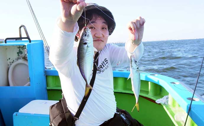 竿水没も即座に回収の奇跡！ 東京湾のアジカサゴリレー船で両本命を好捕【一之瀬丸】