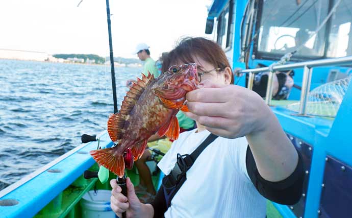 竿水没も即座に回収の奇跡！ 東京湾のアジカサゴリレー船で両本命を好捕【一之瀬丸】